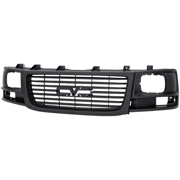 Grille Assembly For 2003-2014 Chevy Express 1500 GMC Savana 1500 Textured Black